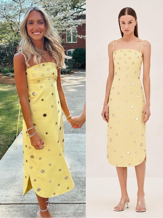 Alexis Dresses & Skirts - ALEXIS Malia Cotton Midi Dress Yellow NEW with tags